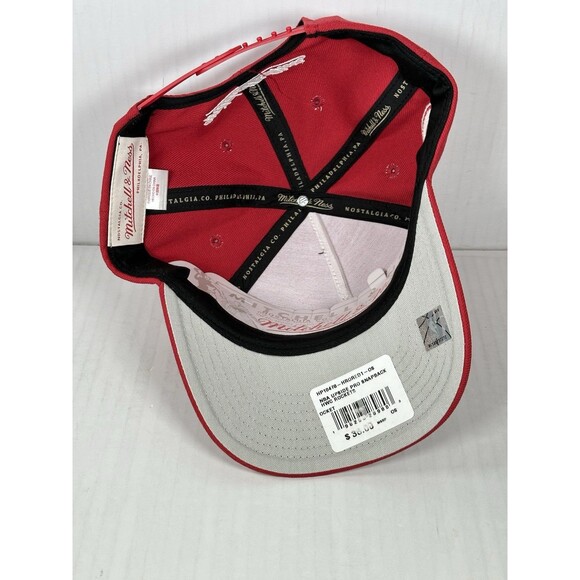 Mitchell & Ness Houston Rockets NBA Upside Down Snapback HWC Hat Cap Red - OSFA - Picture 5 of 5